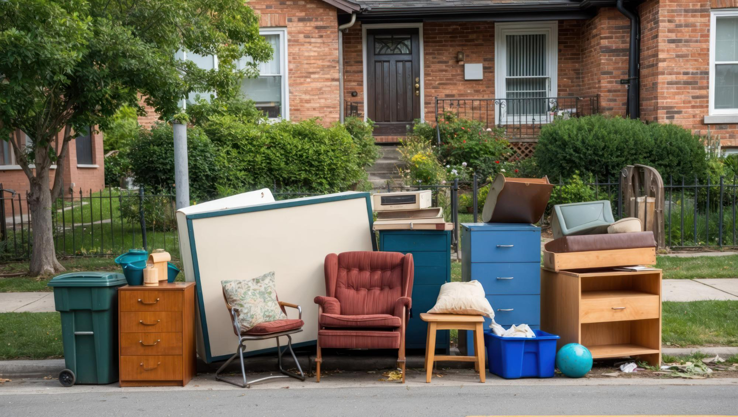 Medewerkers tillen meubels tijdens een verhuizing